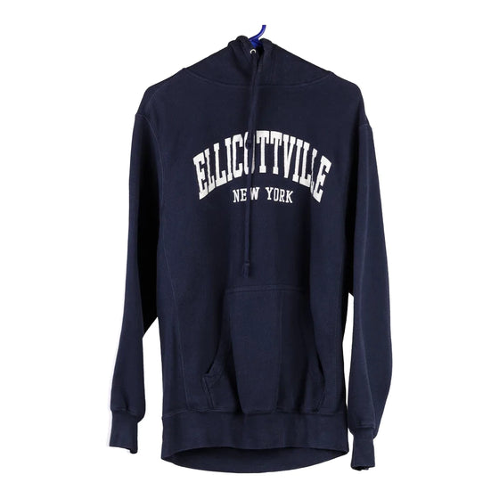 Vintage navy Ellicottville, New York Mv Sport Hoodie - mens small