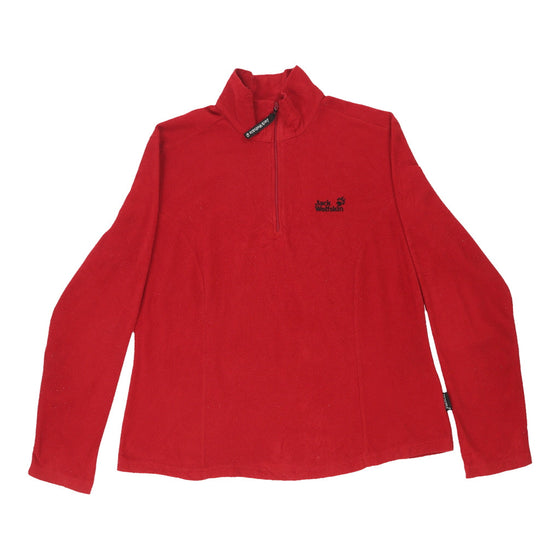 Vintage red Jack Wolfskin Fleece - womens large