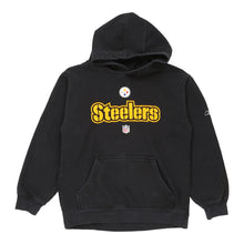  Vintage black Age 9-10 Pittsburgh Steelers Reebok Hoodie - boys medium