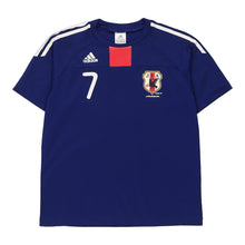  Vintage blue Age 13-14 Japan FA Adidas Football Shirt - boys large