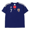 Vintage blue Age 13-14 Japan FA Adidas Football Shirt - boys large