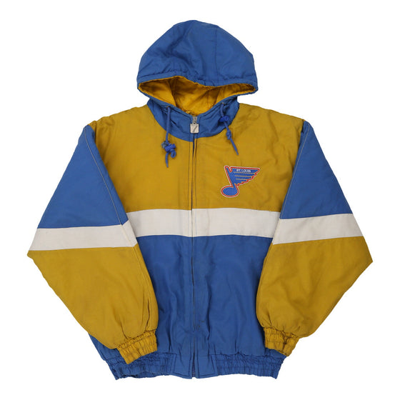 Vintage block colour St. Louis Blues Logo 7 Jacket - mens large