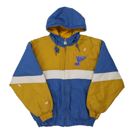 Vintage block colour St. Louis Blues Logo 7 Jacket - mens large