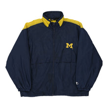  Vintage navy Michigan Starter Jacket - mens x-large