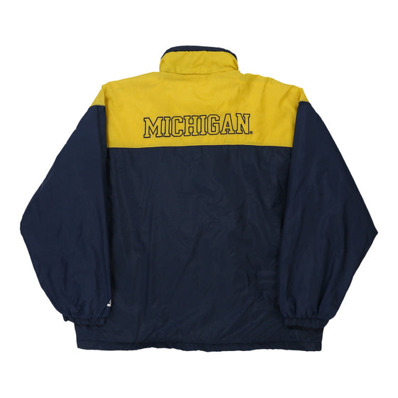 Vintage navy Michigan Starter Jacket - mens x-large