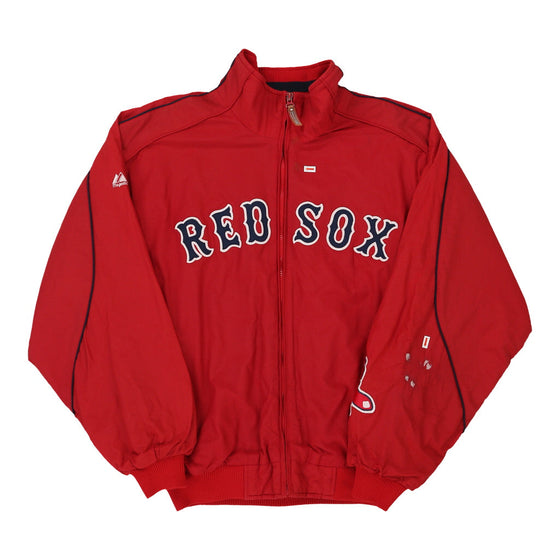 Vintage red Boston Red Sox Majestic Jacket - mens large