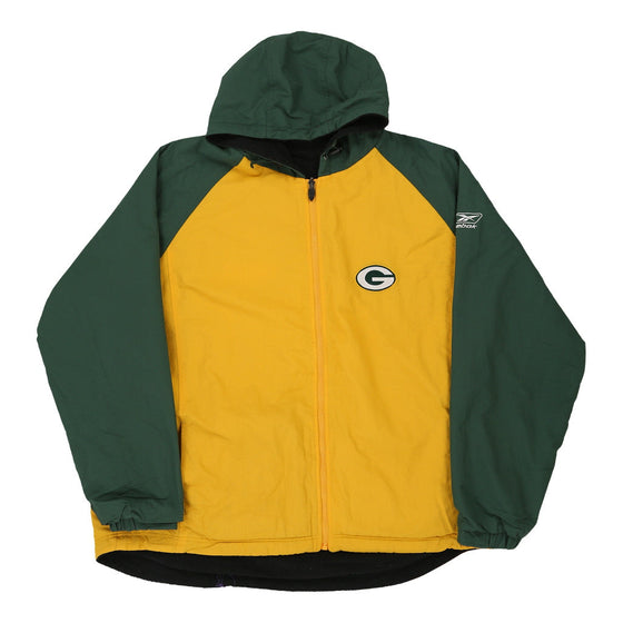 Vintage yellow Green Bay Packers Reebok Jacket - mens xx-large