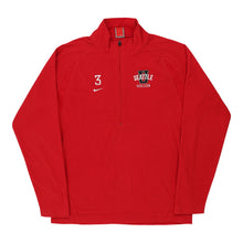  Vintage red Seattle U Soccer Nike 1/4 Zip - mens medium