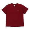 Vintage burgundy Nike T-Shirt - mens x-large