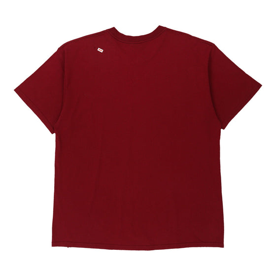 Vintage burgundy Nike T-Shirt - mens x-large