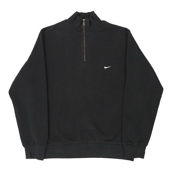 Vintage black Nike 1/4 Zip - mens large