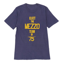  Vintage blue Single Stitch 1970s Mezzo Team 75 Unbranded T-Shirt - mens small