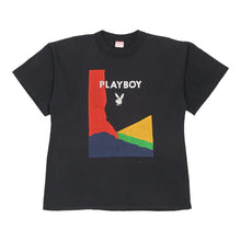  Vintage black Single Stitch Playboy.  Qualitops T-Shirt - mens large