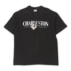 Vintage black Single Stitch Charleston. Hanes T-Shirt - mens x-large