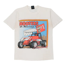  Vintage white Single Stitch Hooters Racing. Soffe T-Shirt - mens medium