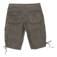  Vintage grey New Baron Cargo Shorts - mens 36" waist