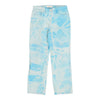 John Baner  Tie-Dye Trousers - 30W UK 8 Blue Cotton - Thrifted.com