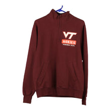  Vintage burgundy Hokies Virginia Tech Champion 1/4 Zip - mens small