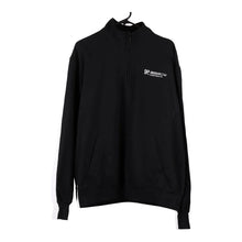  Vintage black Champion 1/4 Zip - mens large