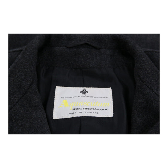 Aquascutum Overcoat - Large Grey Wool Blend