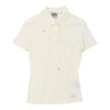 Versace Jeans Couture Polo Shirt - Small Cream Polyamide