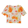 Les Copains Floral Top - Medium Multicoloured Viscose