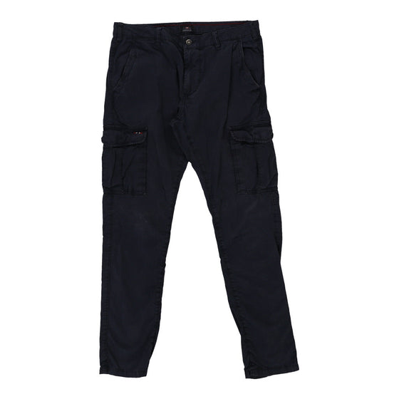 Napapijri Cargo Trousers - 35W UK 14 Navy Cotton