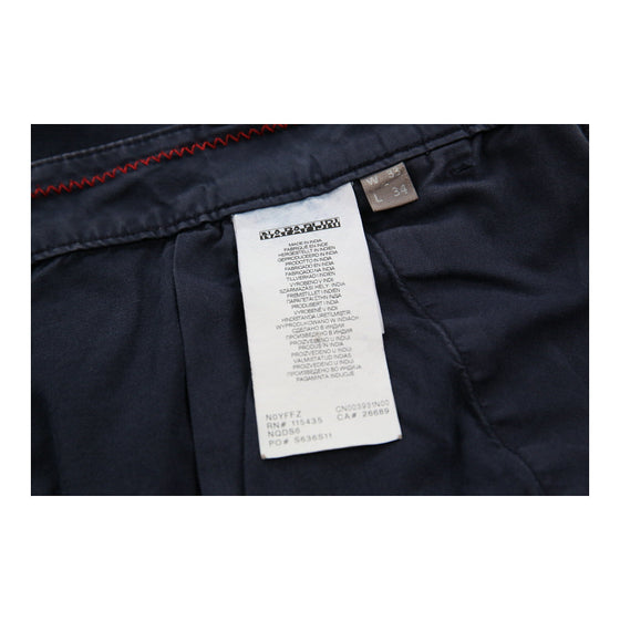 Napapijri Cargo Trousers - 35W UK 14 Navy Cotton