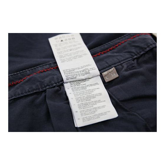 Napapijri Cargo Trousers - 35W UK 14 Navy Cotton