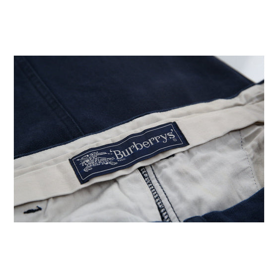 Vintage blue Burberry Trousers - mens 35" waist