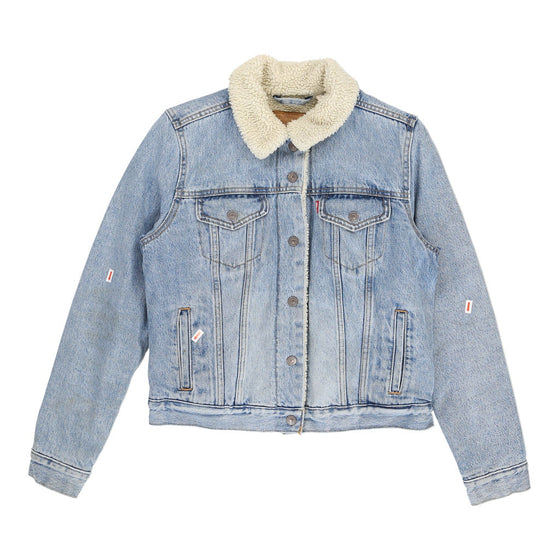 Levis Cropped Denim Jacket - Small Blue Cotton denim jacket Levis   