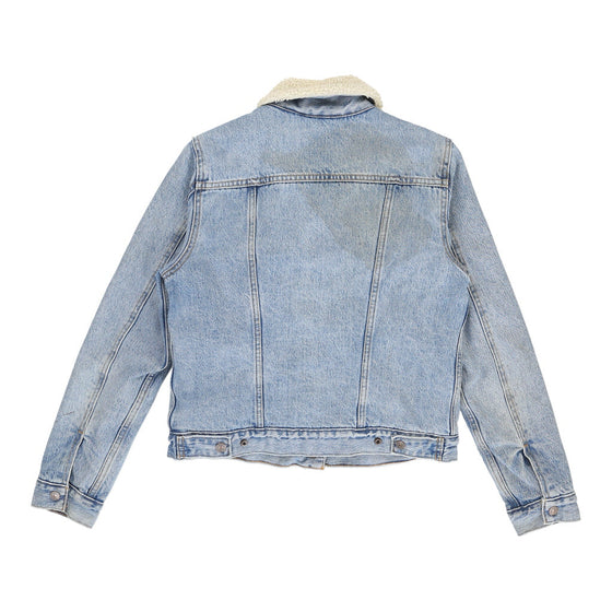 Levis Cropped Denim Jacket - Small Blue Cotton denim jacket Levis   