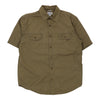 Vintage khaki Carhartt Short Sleeve Shirt - mens large