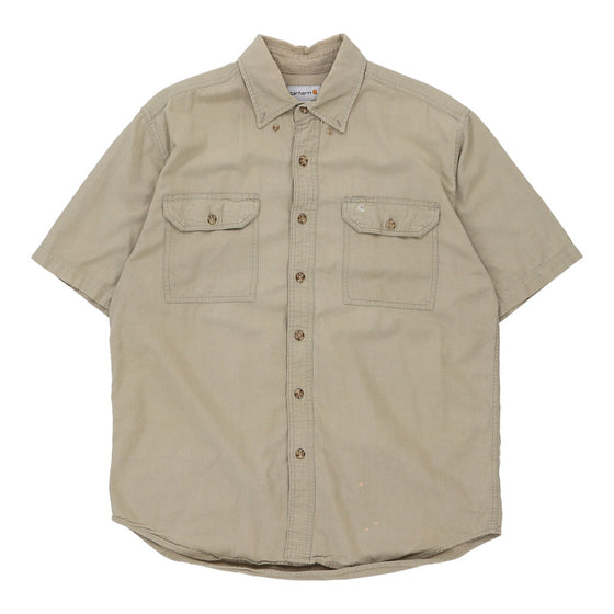 Vintage beige Carhartt Short Sleeve Shirt - mens large