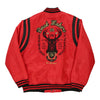 Pre-Loved red Buck Makers Varsity Jacket - mens xx-large