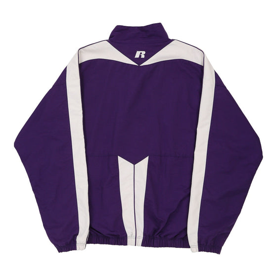 Vintage purple Albion College Football Russell Athletic Jacket - mens xx-large