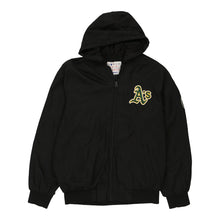  Vintage black Oakland Athletics Jh Designs Baseball Jacket - mens medium