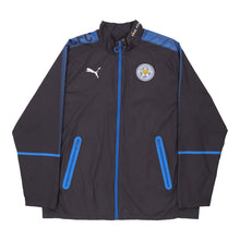  Vintage grey Leicester City Football Club Puma Jacket - mens x-large