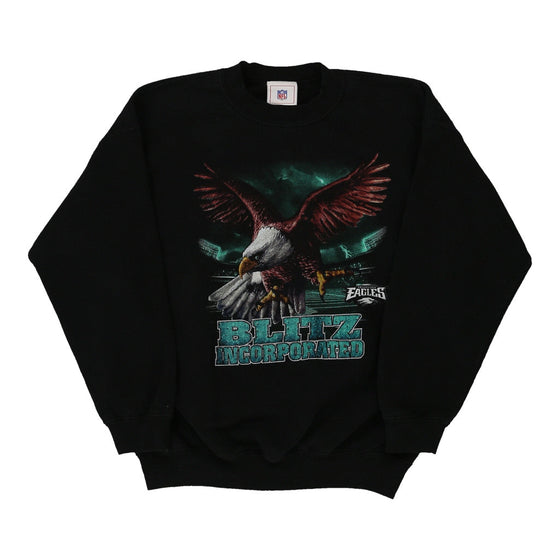 Vintage black Age 10-12, Philadelphia Eagles Nfl Sweatshirt - boys small