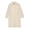 Les Copains Overcoat - Medium Cream Wool Blend