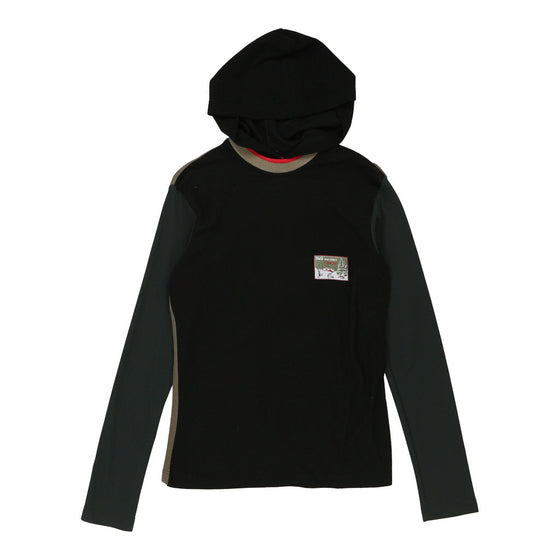 Snow Dolce & Gabbana Hoodie - Small Black Cotton Blend