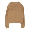 Dolce & Gabbana V-neck Jumper - XL Beige Cotton