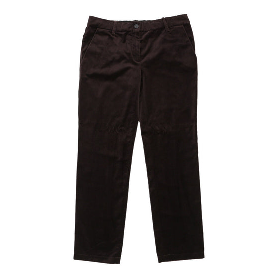 Dolce & Gabbana Trousers - 33W UK 12 Brown Velvet