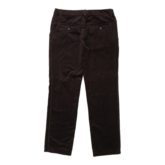 Dolce & Gabbana Trousers - 33W UK 12 Brown Velvet