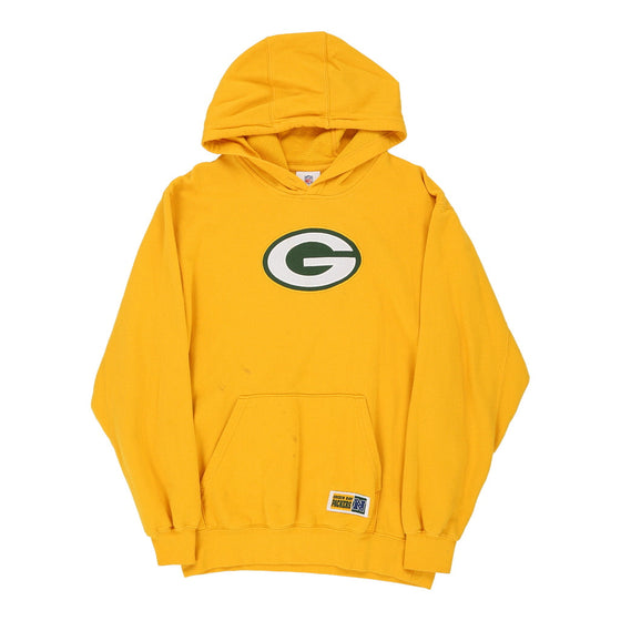 Vintage yellow Green Bay Packers Nfl Hoodie - mens medium