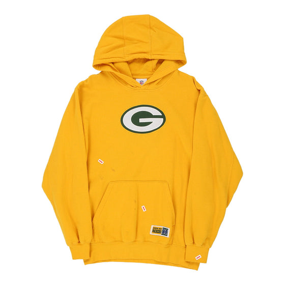 Vintage yellow Green Bay Packers Nfl Hoodie - mens medium