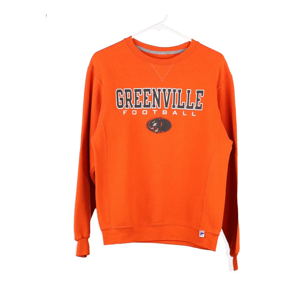 Vintage orange Greenville Football Russell Athletic Sweatshirt - mens small