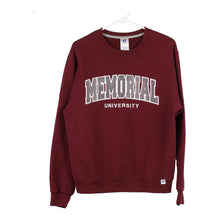  Vintage burgundy Memorium University Russell Athletic Sweatshirt - mens small