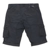 Vintage navy Cotton & Silk Cargo Shorts - mens 36" waist