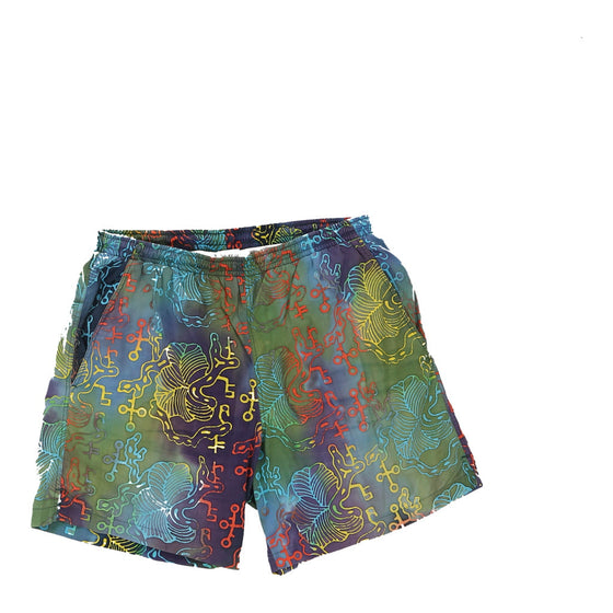 Vintage multicoloured Jockey Sport Shorts - mens medium